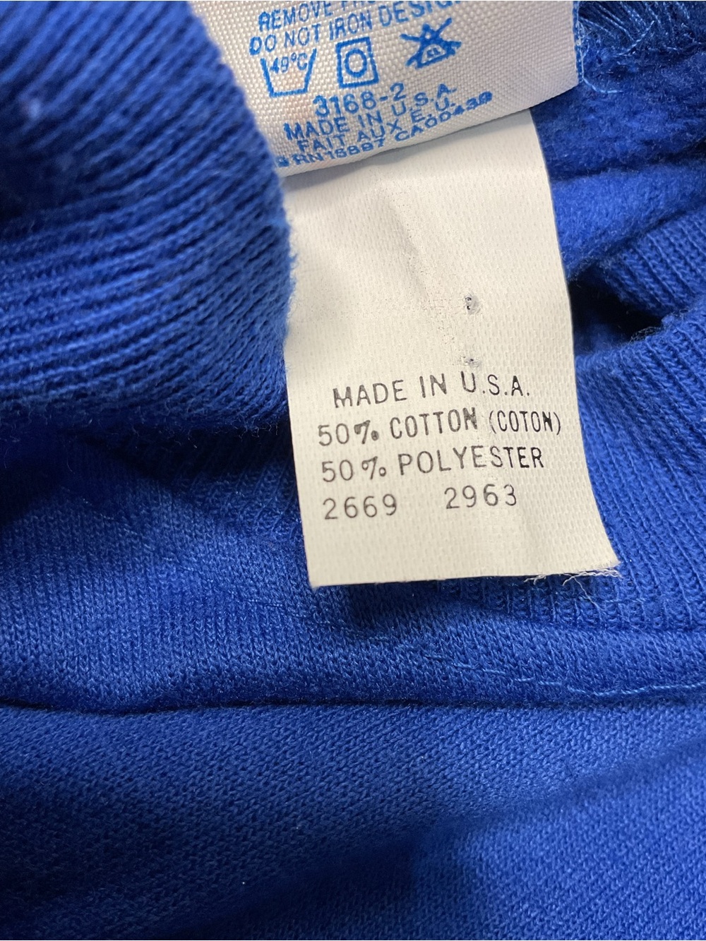 Vintage 1990 Chicago Cubs MLB Crewneck Sweatshirt USA Made Size L Blue - Picture 5 of 7